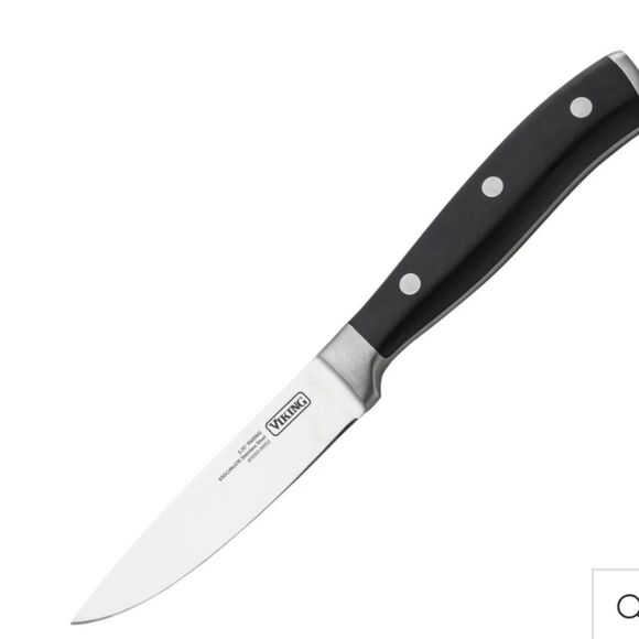 Viking 15-PC Stainless Steel Cutlery Set w/Acacia Wood Block - Picture 9 of 16